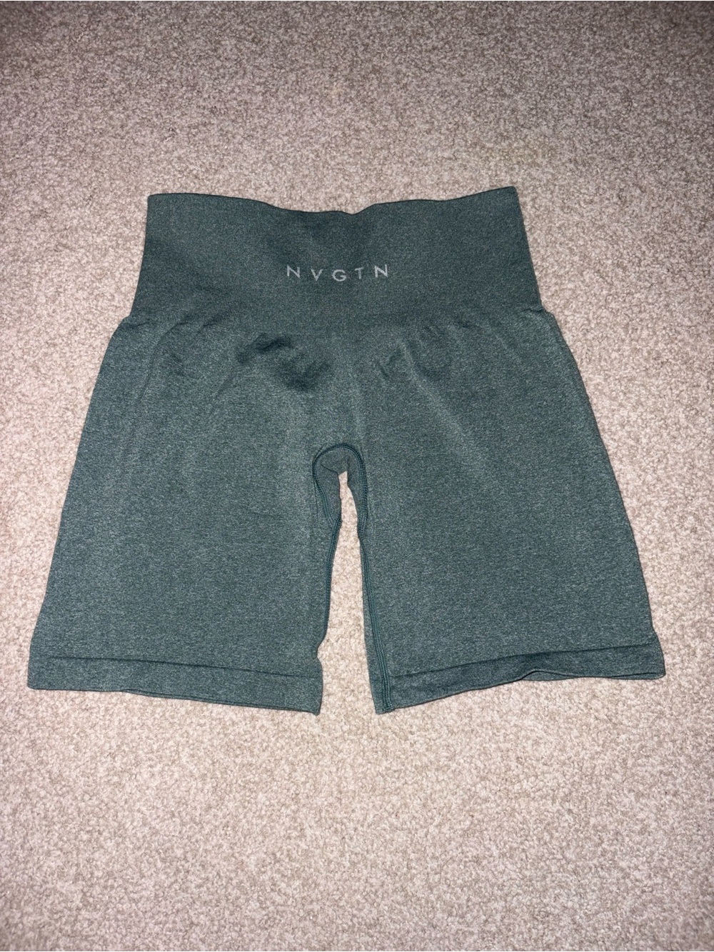 NVGTN Green High-Rise Shorts